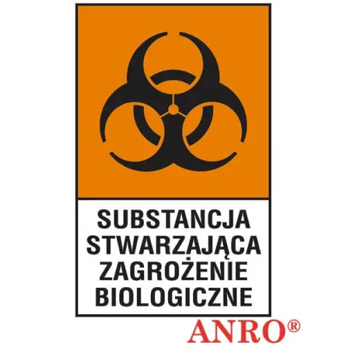 Znak BHP Substancja stwarzająca zagrożenie biologiczne Z-130CH P, Z-130CH F marki ANRO.